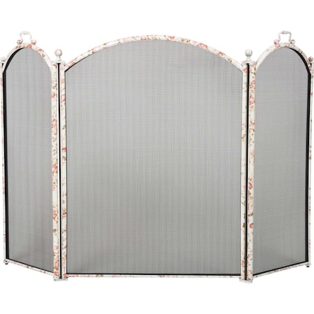Dagan Floral Design 3 Fold Arched Screen, Floral 1383-34FL